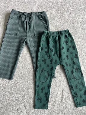 Zara Boys Kids Green Pants bundle! Size 3-4 years